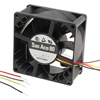 Sanyo Denki America Inc. - 9GA0824P1H61 - FAN 80X38MM 24VDC TACH,PWM