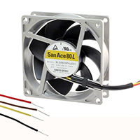 Sanyo Denki America Inc. - 9LG0812P4G001 - FAN 80X25MM 12VDC RBLS TACH,PWM