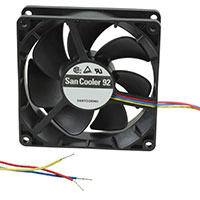 Sanyo Denki America Inc. - 9A0912M4011 - FAN 92X25MM 12VDC RBLS TACH