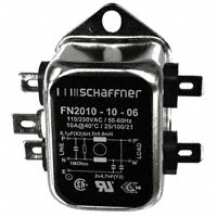 Schaffner EMC Inc. - FN2010-10-06 - LINE FILTER 250VAC 10A CHASS MNT