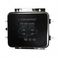 Schaffner EMC Inc. - FN660-20-06 - LINE FILTER 250VAC 20A CHASS MNT