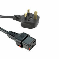 Schaffner EMC Inc. - IL19-UK1-H05-3150-200 - 16A CORD C19 PLUG-UK PLUG 200CM
