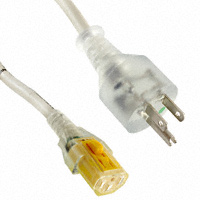 Schurter Inc. - 6051.2121 - US CORDSET MED 13A 3M WH V-LOCK