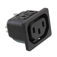 Schurter Inc. - 6610.2016.03 - PWR ENT RCPT IEC320-2-2F PNL IDC