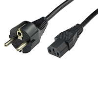 SCS - 770002 - POWER CORD IEC C-13-EUROPE PLUG