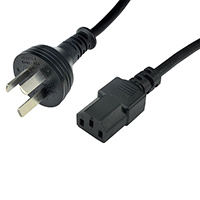 SCS - 770003 - POWER CORD IEC C-13-CHINA PLUG