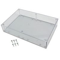 Serpac - 093C,GY - BOX PLSTC GRAY/CLR 9.5"LX6.34"W