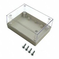 Serpac - 132C,AL - BOX PLSTC AMD/CL 4.38"L X 3.25"W