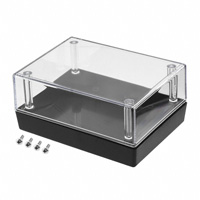 Serpac - 132C,BK - BOX PLSTC BLK/CLR 4.38"LX3.25"W