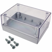 Serpac - 132C,GY - BOX PLSTC GRAY/CLR 4.38"LX3.25"W