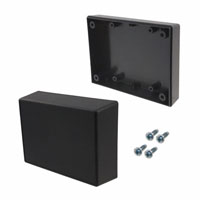 Serpac - 132I,BK - BOX ABS BLACK 4.38"L X 3.25"W