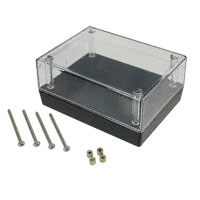 Serpac - 132RC, BK - BOX PLSTC BLK/CLR 4.38"LX3.25"W