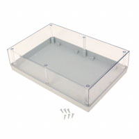 Serpac - 193C,GY - BOX PLSTC GRAY/CLR 9.5"LX6.34"W