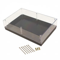 Serpac - 193RC,BK - BOX PLSTC BLACK/CLR 9.5"LX6.34"W