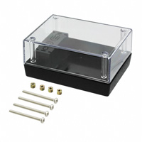 Serpac - 232RC,BK - BOX PLSTC BLK/CLR 4.38"LX3.25"W