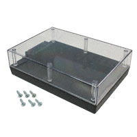 Serpac - 272C,BK - BOX PLSTC BLK/CLR 6.88"LX4.88"W