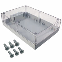 Serpac - 272C,GY - BOX PLSTC GRAY/CLR 6.88"LX4.88"W