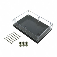 Serpac - 272RC,BK - BOX PLSTC BLK/CLR 6.88"LX4.88"W