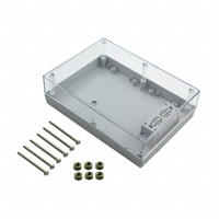 Serpac - 272RC,GY - BOX PLSTC GRAY/CLR 6.88"LX4.88"W