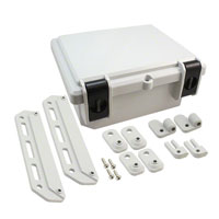 Serpac - I342HL,TGBG - BOX PLSTC GRAY 11.75"L X 9.98"W