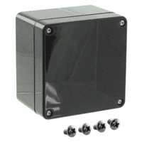 Serpac - RB33P06B16B - BOX PLSTC BLACK 3.23"L X 3.15"W