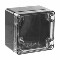 Serpac - RB33P06C16B - BOX PLSTC BLK/CLR 3.23"LX3.15"W