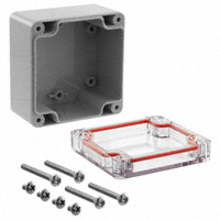 Serpac - RB33P06C16G - BOX PLSTC GRAY/CLR 3.23" X 3.15"