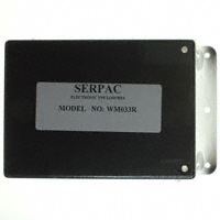 Serpac - WM033R,BK - BOX ABS BLACK 4.38"L X 3.25"W