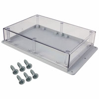 Serpac - WM072C,GY - BOX PLSTC GRAY/CLR 6.88"LX4.88"W