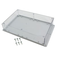 Serpac - WM093C,GY - BOX PLSTC GRAY/CLR 9.5"LX6.34"W