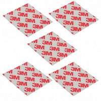 3M (TC) - 5-9088-1S - DOUBLE COAT TAPE 1" SQ - 5/PACK