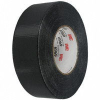 3M - 6969 2" BLACK - TAPE DUCT CLOTH 2" X 60YDS BLACK