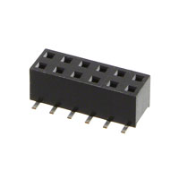 3M - 953212-2000-AR-PR - CONN SOCKET 12POS 2MM VERT SMD