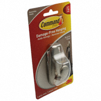 3M - FC12-BN-ES - CLASSIC BRUSH NICKEL MEDIUM HOOK