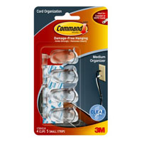 3M - 17301CLR - CBL CLIP LOCK ADH 4 CLIP 5 STRIP