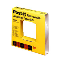 3M - 695-WHITE-2"X36YD - TAPE LABELING 2"X 36YD WHT