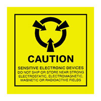 SCS - CLABEL4X4 - LABEL ESD/STATIC 4"X4" 100PC