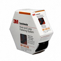 3M - MP-3401/02 BLACK - HOOK & LOOP 1"X4.9YD BLK SEW-ON