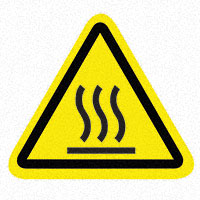 3M (TC) - SAFLBL-2.25TRI-0104-25/PK - SAFETY LABEL - BURN HAZARD - 2.2