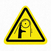 3M (TC) - SAFLBL-2.25TRI-0118-25/PK - SAFETY LABEL - HAND CRUSH - 2.25