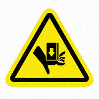 3M (TC) - SAFLBL-2.25TRI-0120-25/PK - SAFETY LABEL - HAND CRUSH & CUT