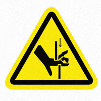 3M (TC) - SAFLBL-2.25TRI-0122-25/PK - SAFETY LABEL - PINCH POINT - 2.2