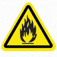 3M (TC) - SAFLBL-2.25TRI-082-25/PK - SAFETY LABEL - FLAMMABLE MATERIA