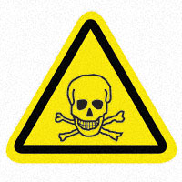 3M (TC) - SAFLBL-2.25TRI-089-25/PK - SAFETY LABEL - TOXIC MATERIAL, P