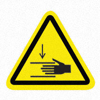 3M (TC) - SAFLBL-2.25TRI-096-25/PK - SAFETY LABEL - CRUSH HAZARD - 2.