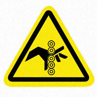 3M (TC) - SAFLBL-2.25TRI-098-25/PK - SAFETY LABEL - PINCH POINT (HAND