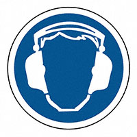 3M (TC) - SAFLBL-2DIA-062-25/PK - SAFETY LABEL - WEAR EAR PROTECTI