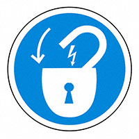 3M (TC) - SAFLBL-2DIA-067-500/PK - SAFETY LABEL - LOCKOUT - 2" DIAM