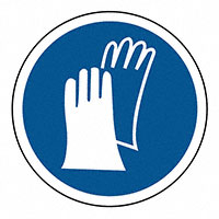 3M (TC) - SAFLBL-2DIA-074-500/PK - SAFETY LABEL - WEAR SAFETY GLOVE