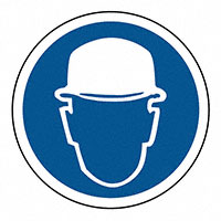 3M (TC) - SAFLBL-2DIA-079-500/PK - SAFETY LABEL - WEAR HEAD PROTECT